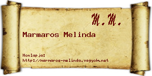 Marmaros Melinda névjegykártya